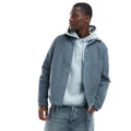 Hollister cord coach jacket in navy blue