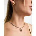 True Decadence flower pendant chain necklace in gold