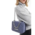 Love Moschino quilted shoulder bag in blue