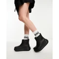 Crocs Classic Crush boots in black