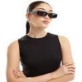 Weekday Unisex Cruise squared sunglasses in black