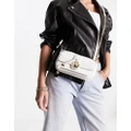 Love Moschino cross body bag with puff heart charm in white
