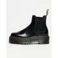 Dr Martens 2976 Quad chelsea boots in black polished smooth leather