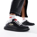 Love Moschino logo sneakers in black
