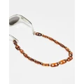 Jeepers Peepers chunky sunglasses chain in brown