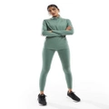PUMA Training Evolve 1/4 zip sweatshirt in light green