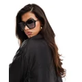 Jeepers Peepers oversized sunglasses in black
