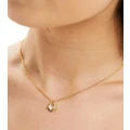 Rachel Jackson 22 karat gold plated electric love mini crystal heart necklace with gift box