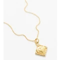 Rachel Jackson 22 karat gold plated token of love pendant necklace with gift box