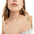 Rachel Jackson 22 karat gold plated evil eye pendant necklace with gift box