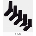 Jack & Jones socks 5 pack in black