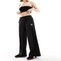 PUMA Classics ribbed relaxed pants in black