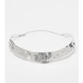 Reclaimed Vintage unisex silver choker necklace
