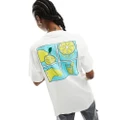 Converse lemonade back print t-shirt in white