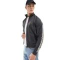 Fred Perry contrast tape track jacket in grey