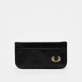 Fred Perry coated card holder in black