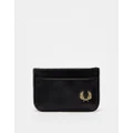 Fred Perry coated card holder in black