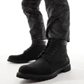 Timberland Premium 6 inch boots in black nubuck
