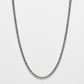 Reclaimed Vintage unisex twist chain in stainless steel-Silver