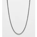 Reclaimed Vintage unisex twist chain in stainless steel-Silver