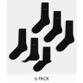 Gant 6 pack socks with logo in black