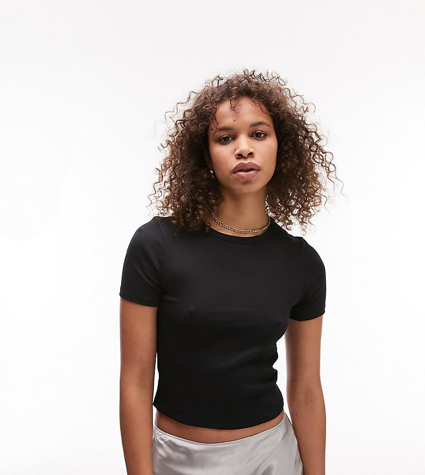 Topshop Tall everyday tee in black