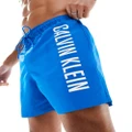 Calvin Klein Intense Power medium drawstring swim shorts in blue