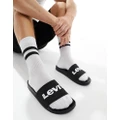Levi's sliders with logo in black