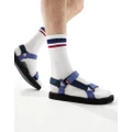 Levi's Tahoe sandals in navy with logo