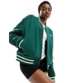 New Balance Sportswear Greatest Hits varsity bomber jacket in green