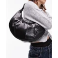 Topshop Samira scoop shoulder bag in black