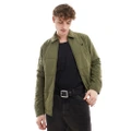 Fred Perry padded zip thru jacket in uniform green