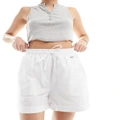 Barbour linen shorts in white