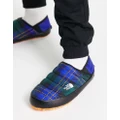 The North Face Thermoball Traction mules in plaid print / lapis blue-Green