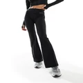 Miss Sixty logo flared yoga pants in black (part of a set)