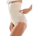 Spanx everyday seamless shaping high waisted briefs in beige-Neutral