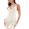 Dorina Exclusive Absolute Sculpt seamless high control non-padded bodysuit with shorts in beige-Neutral