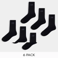 New Balance Performance crew socks 6 pack in black