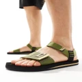 The North Face Skeena logo sandals in olive-Green