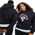 Guess Originals unisex oversized wavy hoodie in washed black (part of a set)