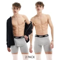 Obey 2 pack boxers in grey marl