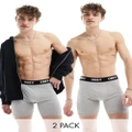 Obey 2 pack boxers in grey marl