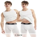 Obey 2 pack boxers in white