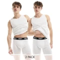 Obey 2 pack boxers in white