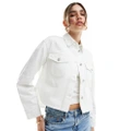 Armani Exchange denim jacket in white