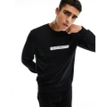 Emporio Armani Bodywear lounge sweatshirt in black