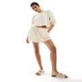 Billabong Loosen Up beach shorts in cream (part of a set)-White