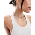 South Beach eye double layer choker necklace in gold