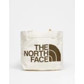 The North Face Half Dome large logo tote bag in off white