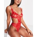 Bluebella sabina wired body in red-Black